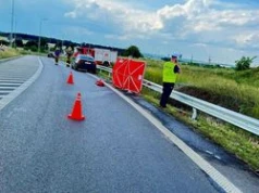 Motocyklista zginął w płomieniach. Tragedia na Dolnym Śląsku