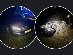 Pijany kierowca nie zatrzymał się do kontroli, po rozbiciu pojazdu próbował uciec pieszo