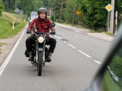 Na motocyklu przez Europę. Funkcjonariusz Straży Granicznej jedzie do Monte Cassino