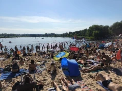 Upalny weekend w Krakowie. Bagry przeżywają oblężenie