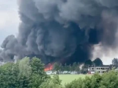 Ogromny pożar na Pomorzu. 47 zastępów straży i ewakuacja mieszkańców