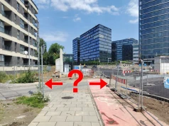 Budowa tramwaju do Mistrzejowic. Na ul. Lublańskiej piesi nie wiedzą, którędy iść dalej