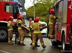 Chwile grozy przy ul. Orkana. W food trucku eksplodowała butla z gazem. Jedna osoba została ranna