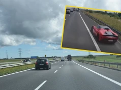 Pirat w Ferrari na autostradzie A4. Policjanci apelują do świadków
