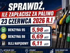 Sprawdź, ile zapłacisz za paliwo 23 czerwca 2026 r.!