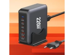 Biurkowa stacja ładująca sccvee 4x USB-C, 2x USB-A 220W PD za 72,96 zł w Amazon PL