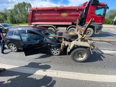 Wypadek na ul. Śliwiaka. Było krok od tragedii