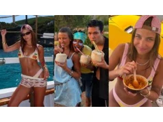 Julia Wieniawa w bikini SWAWOLI na łódce z "kochankiem szwedzkiego księcia" (ZDJĘCIA)