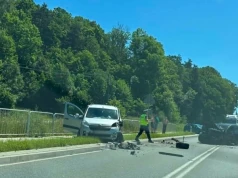 Wypadek na drodze krajowej 75 we Frycowej. Ogromne utrudnienia w ruchu