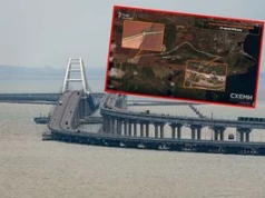 Rosjanie uciekają z Krymu. Gigantyczny korek. Są zdjęcia satelitarne