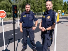 Straż Miejska w Chojnicach prezentuje Mobilne Miasteczko Rowerowe podczas Dni Chojnic