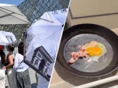 Wyciągnął patelnię i pokazał, co się dzieje w Paryżu. Nagranie