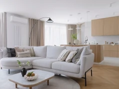 Japandi w krakowskim apartamencie. 140 m² spokoju plus bonus dla kota