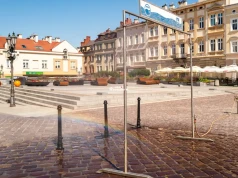 Ekstremalny skwar nad Rzeszowem. Miasto reaguje i rozstawia kurtyny wodne