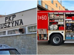 Rozszczelnienie wagonu-cysterny na stacji kolejowej w Muszynie