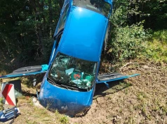 Wypadek na drodze wojewódzkiej. Na miejscu utrudnienia