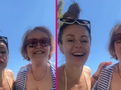 Doda w skąpym bikini, ale to jej mama kradnie show. Wanda ma obłędną figurę