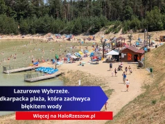 Lazurowe Wybrzeże w Czarnej Sędziszowskiej. Podkarpacka plaża, która zachwyca błękitem wody