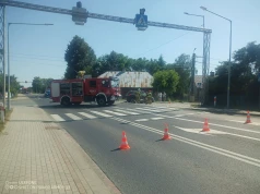 Zderzenie samochodu z motocyklem na DK9. Początkowo droga była zablokowana