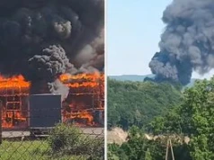 Pożar hali w Mszanie Dolnej. Apel straży do mieszkańców