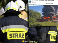 Ogromny pożar w Małopolsce. Kłęby czarnego dymu nad miastem