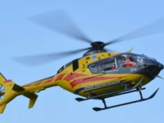 Wybuch gazu w oborze. Poszkodowany mężczyzna przetransportowany do szpitala śmigłowcem