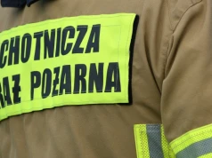 Strażacy zabezpieczali lądowanie i start śmigłowca LPR. Gasili też pożar suchej trawy