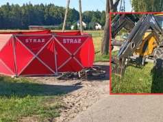Tragiczny wypadek z udziałem ciągnika i motoroweru. 69-latek zginął na miejscu