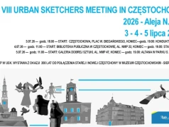 Aleja NMP oczami miejskich szkicowników. Urban Sketchers wracają do Częstochowy