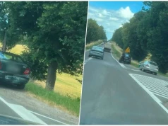 Dwa auta zderzyły się na krajowej „dziewiętnastce”