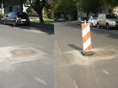 Śladem naszej wczorajszej interwencji: niby uszkodzenie „naprawiono”, ale chyba nie do końca o taką jakość chodziło