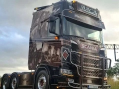 Scania inspirowana filmem „Sami swoi” – nowy projekt Bacy z zachwycającym lakierem