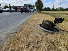 Wypadek na DK74 w Poniatowie. Utrudnienia na trasie Sulejów – Piotrków Trybunalski