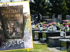 Zniszczony nagrobek ukraińskiego pisarza w Krakowie. Sprawę bada policja