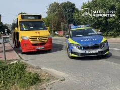 6-letnie dziecko na rowerku wjechało w bok autobusu. Do akcji skierowano śmigłowiec LPR