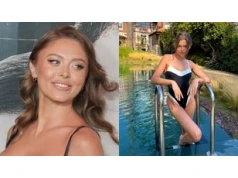 Joanna Opozda pręży się w stroju kąpielowym na tle "Hogwartu" i zbiera komplementy: "ZGRABNIUTKA" (FOTO)