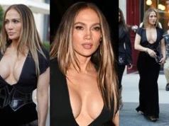 Jennifer Lopez świeci OKAZAŁYM dekoltem na paryskim Tygodniu Mody. Dacie wiarę, że zaraz skończy 57 lat? (ZDJĘCIA)