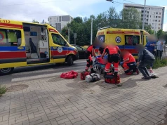 Piesza potrącona przez trolejbus na ul. Jana Pawła II. Duże utrudnienia w ruchu, poszkodowana w poważnym stanie