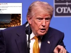 Trump publikuje nagrania ataków na Iran i się odgraża. Wpadka ze zdjęciem