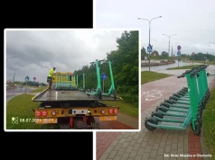 ​Na Sielskiej wcale nie było sielsko. Hulajnogi zablokowały chodnik, skończyło się lawetą
