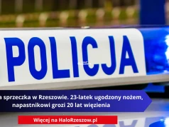 Krwawa sprzeczka w Rzeszowie. 23-latek ugodzony nożem, napastnikowi grozi 20 lat więzienia