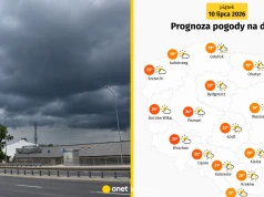 Nowa fala deszczowej pogody wtargnie dziś do Polski. Mamy szczegółową prognozę