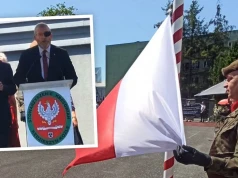 Grzegorz Braun szczuł na Ukrainę w asyście wojska. Jak do tego doszło?
