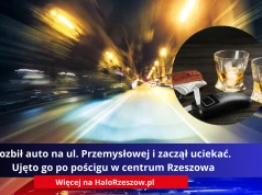 Rozbił auto na ul. Przemysłowej i zaczął uciekać. Ujęto go po pościgu w centrum Rzeszowa