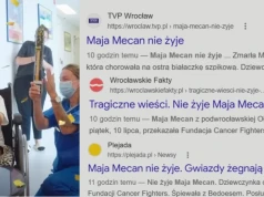 Maja Mecan żyje! Uśmierciły ją dziennikarskie hieny, walczące o kliki