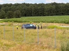Dachowanie na S5. Kierująca BMW zasnęła podczas jazdy