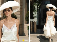 Demi Moore w kreacji Magdy Butrym podczas paryskiego Tygodnia Mody. Fani zaniepokojeni jej szczupłą sylwetką