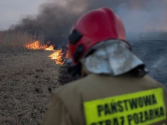 Pożar nielegalnego wysypiska odpadów na Dolnym Śląsku. Strażacy apelują do mieszkańców
