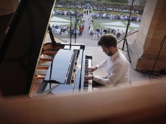 Muzyka Fryderyka Chopina ponownie zabrzmiała w ogrodzie włoskim w Kielcach