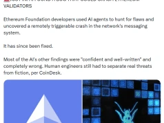Jedna wiadomość mogła wyłączyć walidator Ethereum. Zagrożenie wykryła AI